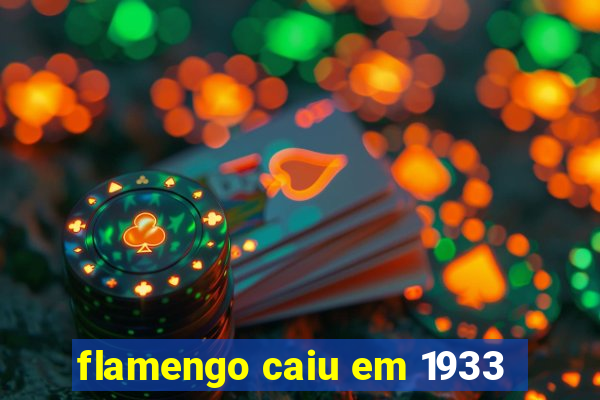 flamengo caiu em 1933